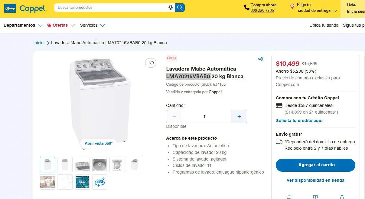 Buen Fin 2024 en Coppel: las mejores ofertas en lavadoras y secadoras