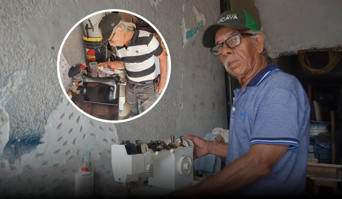 José Jesús JR tiene 46 años devolviendo la vida a las máquinas de coser en Culiacán