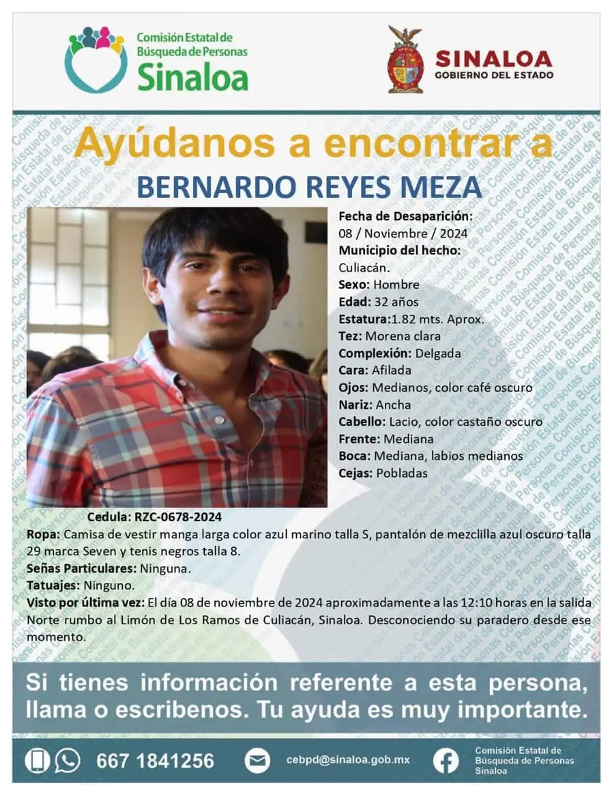 Bernardo Reyes Meza. 