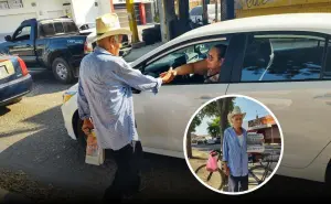 A sus 84 años, Simón continúa su labor diaria en bicicleta en Culiacán, demostrando que la edad no es un impedimento para trabajar