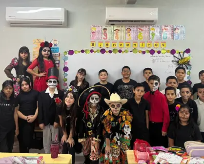 La primaria Belisario Domínguez en Culiacán celebra el ´Día de Muertos´ con respeto y alegría