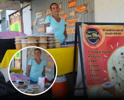 ¡Puro sabor casero! Con tortillas de harina y guisos, Mélida conquista corazones en Culiacán