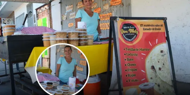 ¡Puro sabor casero! Con tortillas de harina y guisos, Mélida conquista corazones en Culiacán