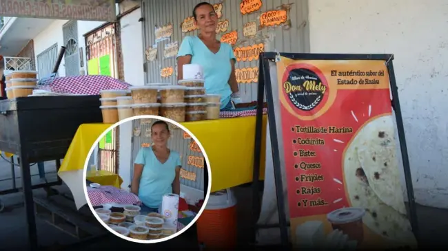 Mélida Ruiz López convirtió su pasión por la cocina en un próspero negocio, demostrando que con perseverancia se puede lograr el éxito. Su dedicación y esfuerzo la han convertido en un ejemplo de superación en Culiacán. Foto: Juan Madrigal