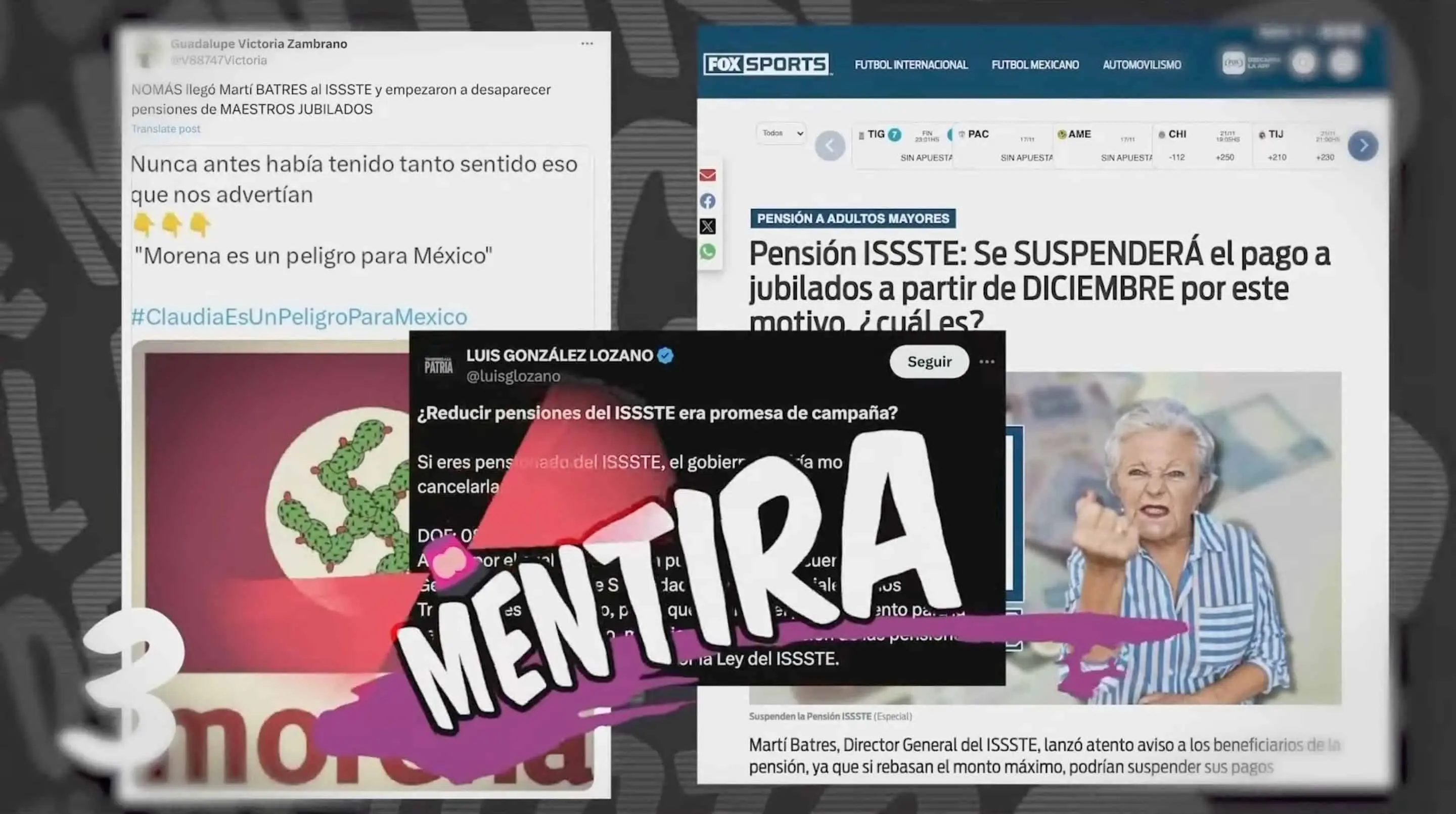 Mentira sobre las pensiones de los Trabajadores al Servicio del Estado. La Mañanera.