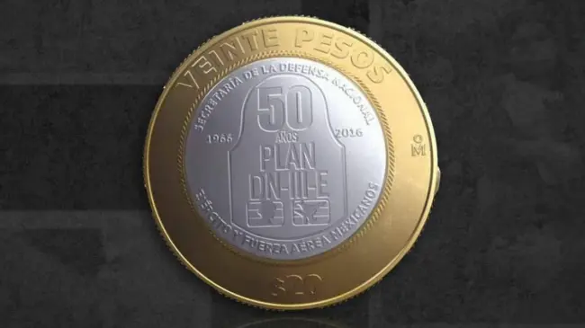 La moneda forma parte de las monedas conmemorativas de 20 pesos en México. Imagen: Banxico