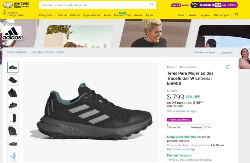 Marcas como Adidas, Nike y New Balance tienen descuentos especiales por el Buen Fin en Mercado Libre.