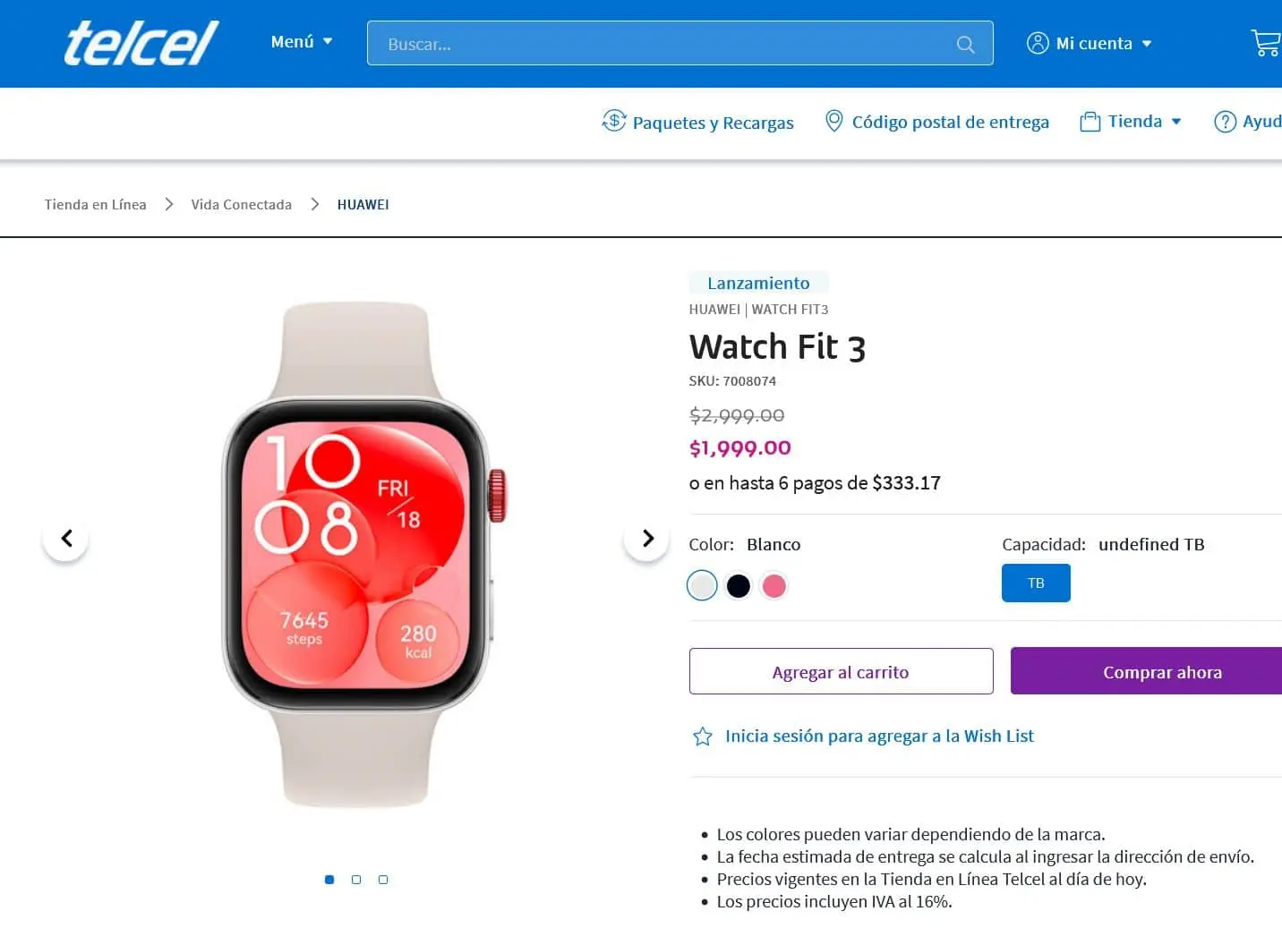 Smartwatch de varios presupuestos hay en oferta en Telcel por el Buen Fin.