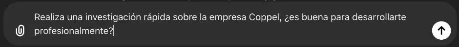 Instrucción: Investigar una empresa en ChatGPT