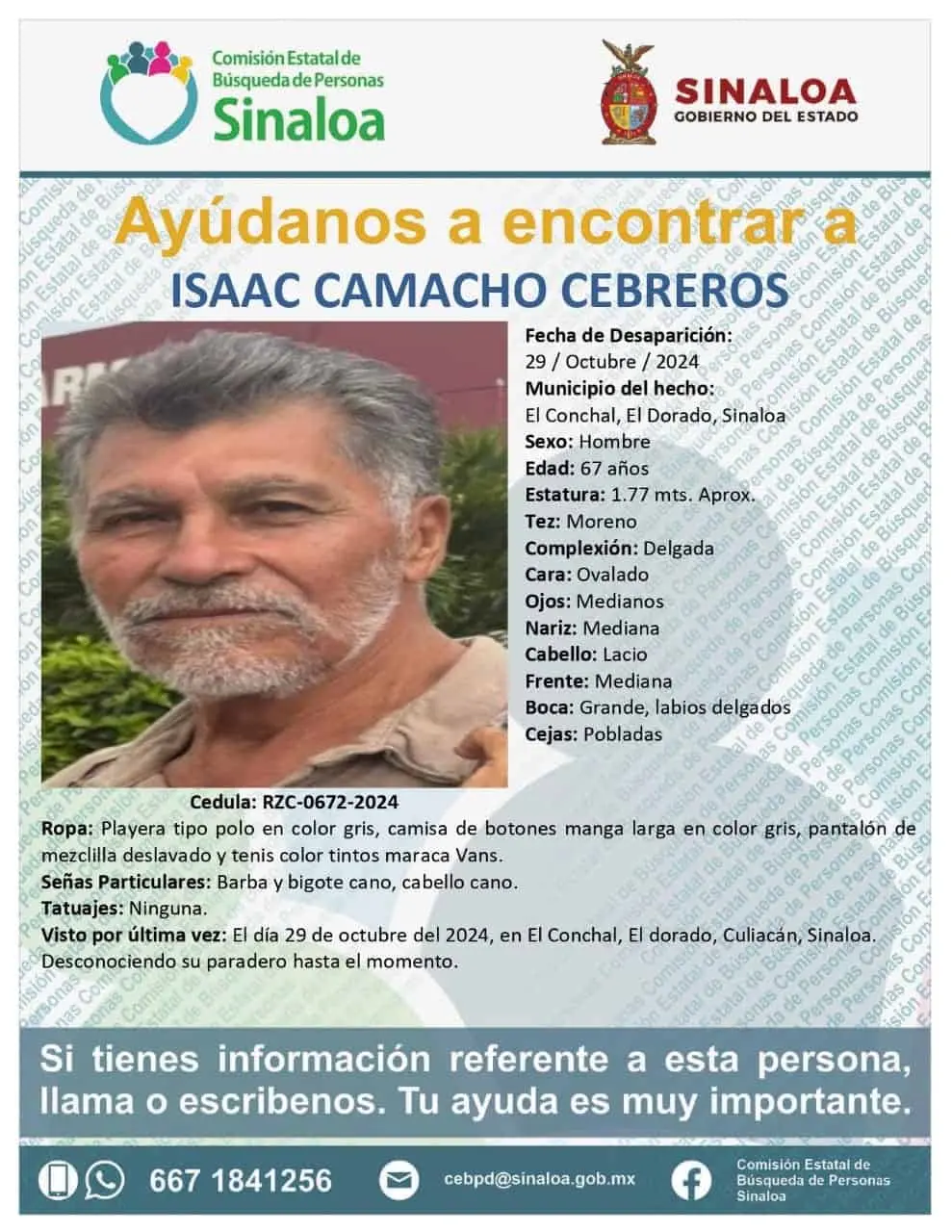 Isaac Camacho Cebreros.