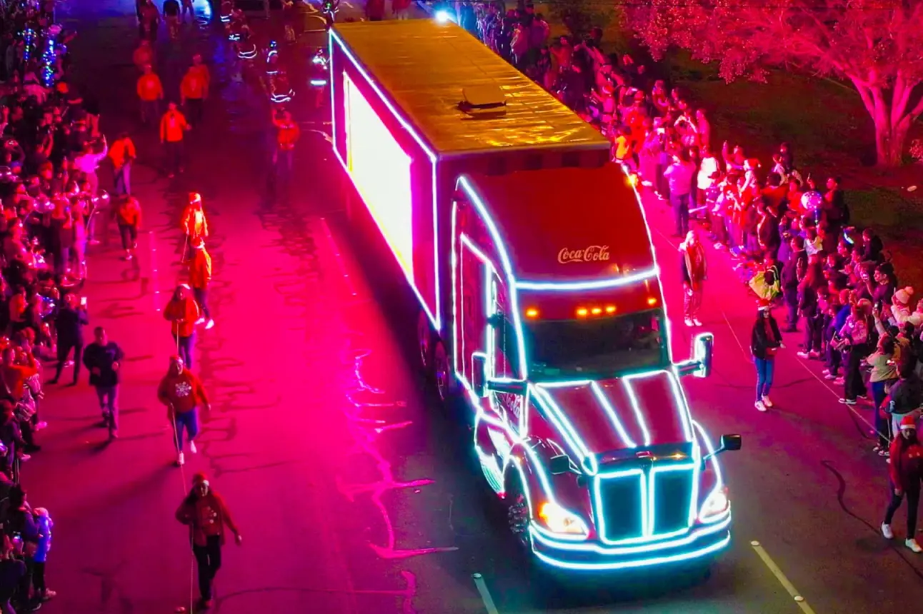 Caravana Coca Cola en Mexicali.