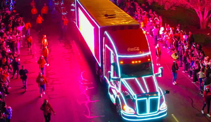 Caravana Coca Cola en Mexicali.