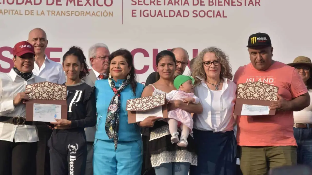La entrega de los pagos del apoyo Desde la Cuna en la CDMX. Foto: Cortesía