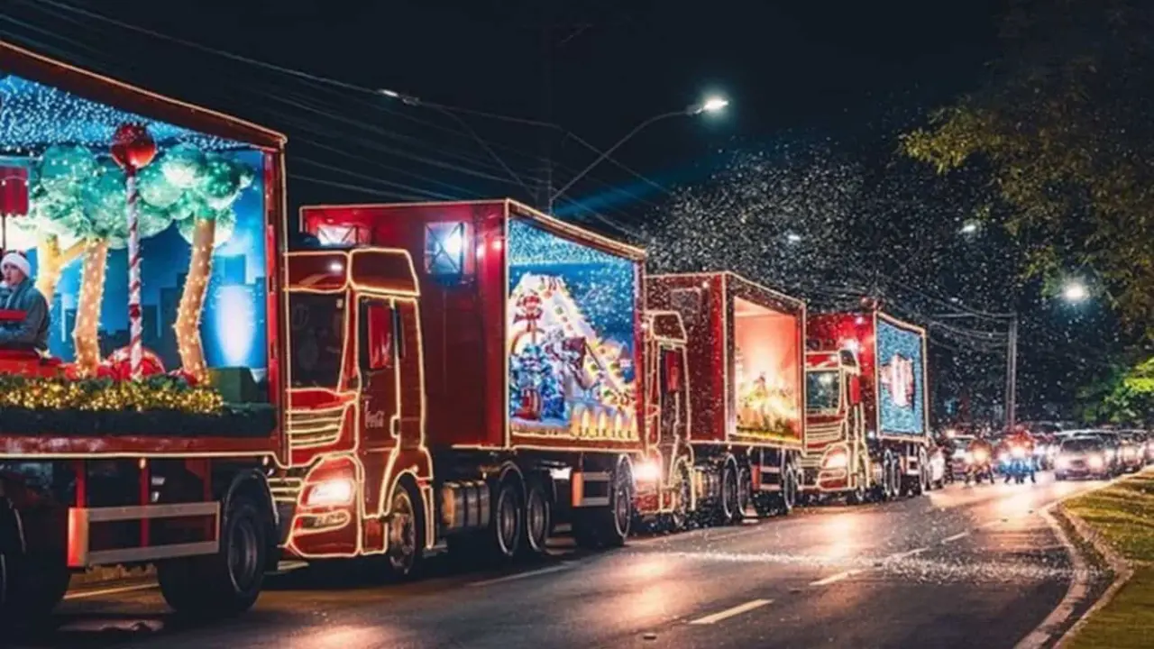 Desfile Navideño Coca Cola.