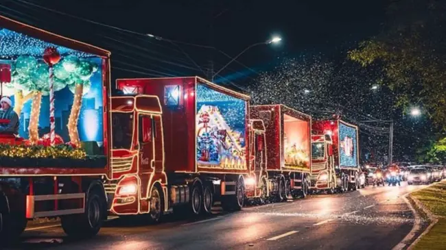 Desfile Navideño Coca Cola.
