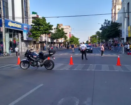 Cierre temporal de la avenida Obregón por desfile de la Revolución Mexicana en Culiacán