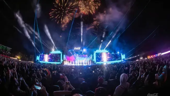 Disfruta de una noche inolvidable con tus artistas favoritos en el Coca-Cola Flow Fest. Foto: Cortesía