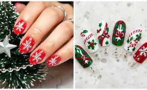 Ideas de diseños de uñas con estilo navideño generados por la IA (FOTOS)