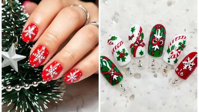 Crea tus propios diseños de uñas con temática navideña con apoyo de la IA. Foto: Tus Buenas Noticias