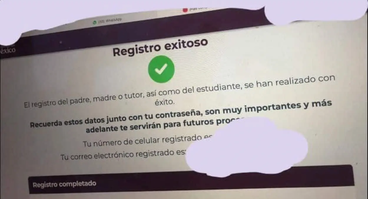 Registro Exitoso para la Beca Rita Cetina 2024 de secundaria. Foto: Cortesía