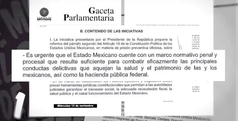 Pruebas sobre la Reforma de prisión preventiva oficiosa. Mañanera del Pueblo.