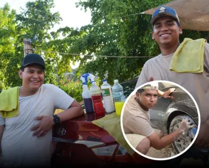 Alexis y Erick, jóvenes emprendedores que revolucionan el lavado de autos a domicilio en Culiacán