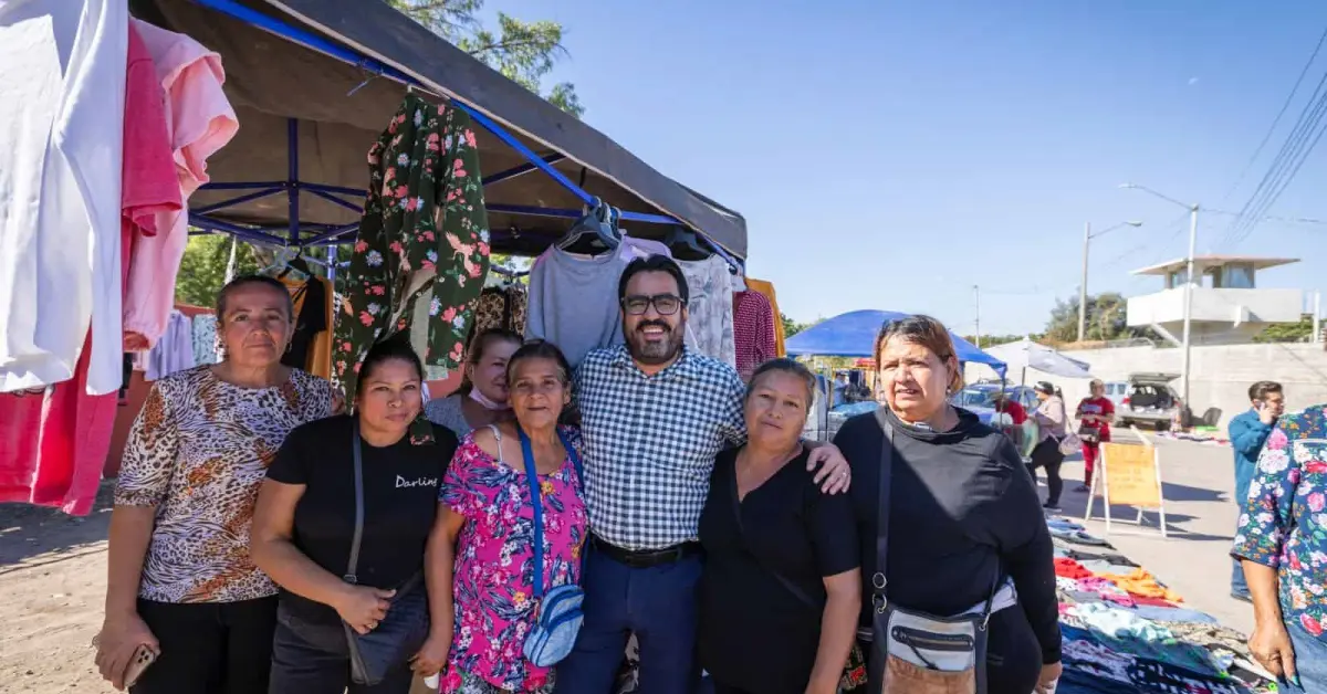 Apoyo emergente, es un respiro para los comerciantes del tianguis Laureles Pinos en Culiacán