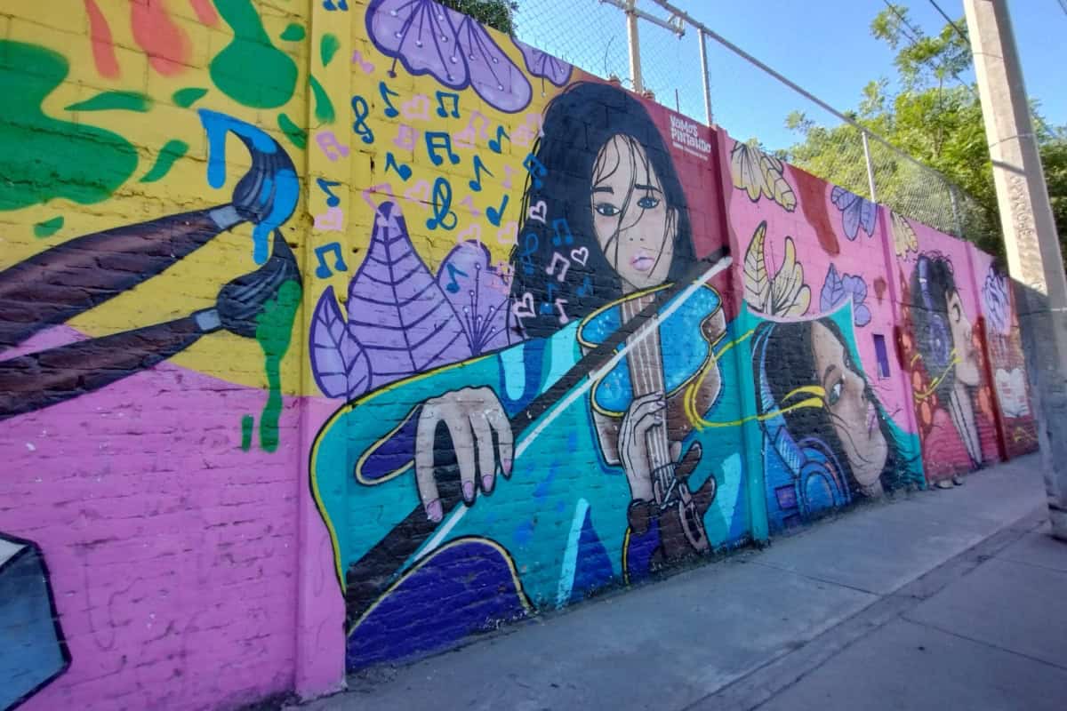 ¡Murales de paz! Alumnos de la Secundaria Moisés Sáenz en Culiacán, anhelan un mundo mejor