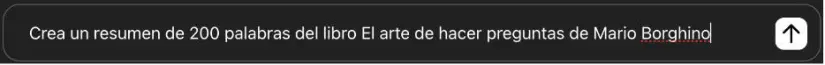 Instrucción: Resumen de un libro en ChatGPT.