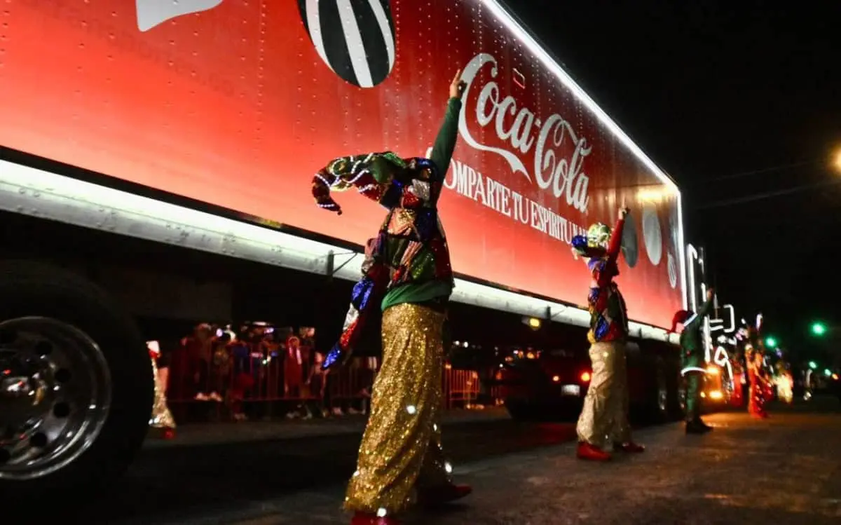 La Caravana Coca-Cola 2024 es un evento navideño para toda la familia. Foto: El Sol de Toluca