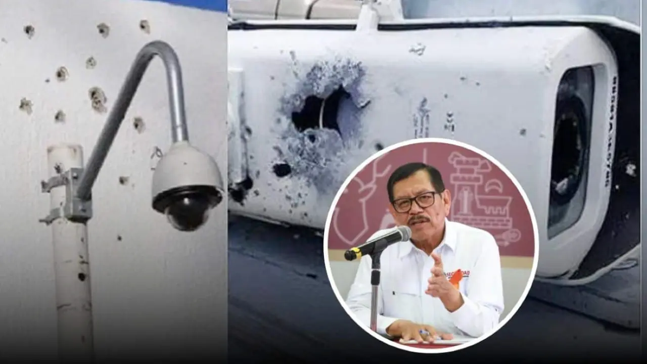 Repondrán cámaras destruidas por delincuentes en noche violenta de Culiacán.