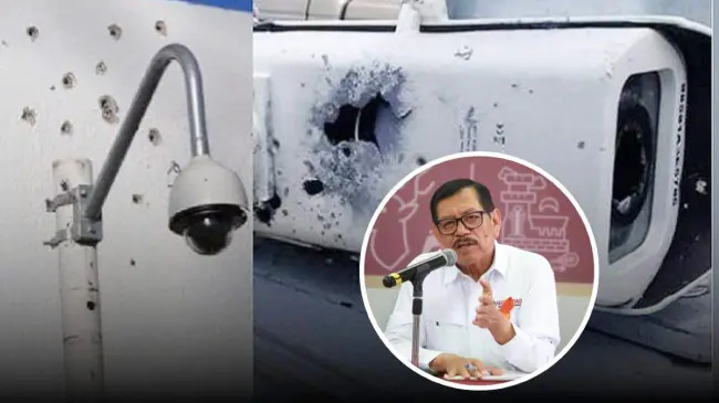 Repondrán cámaras destruidas por delincuentes en noche violenta de Culiacán.