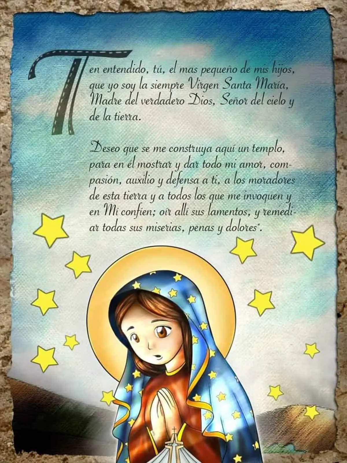  Virgen de Guadalupe con frases 