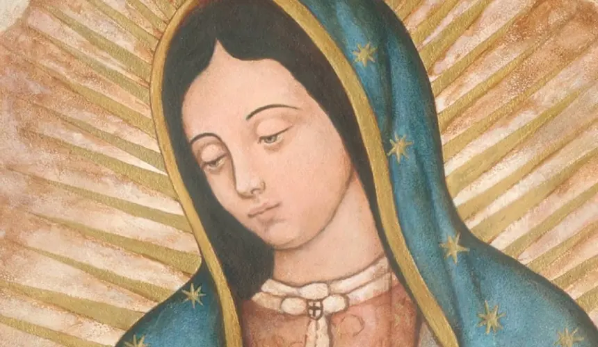 Imágenes de la Virgen de Guadalupe con frases de agradecimiento.