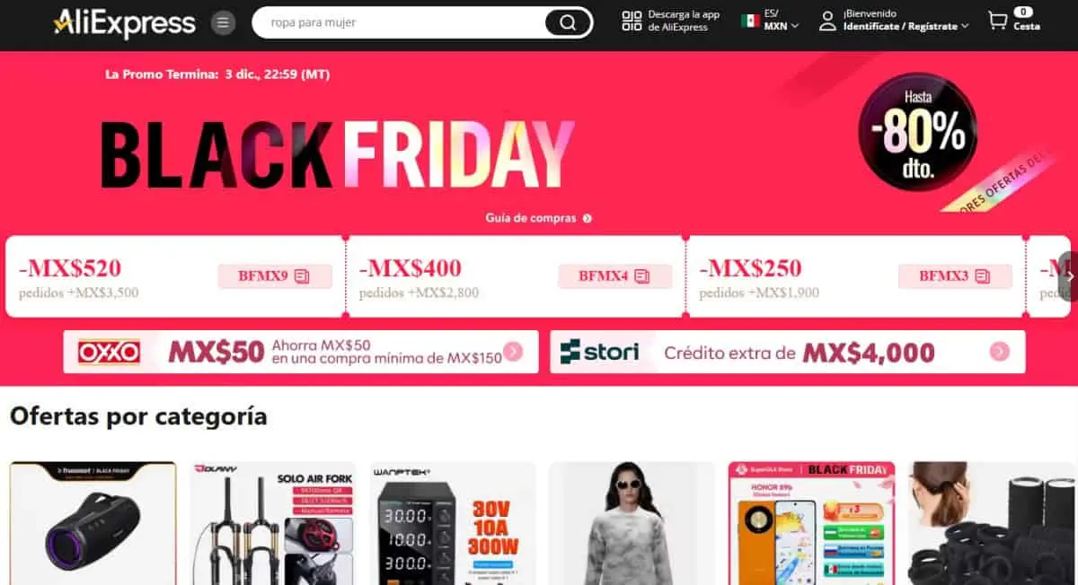 AliExpress se adelanta al Black Friday 2024 con cupones de descuento