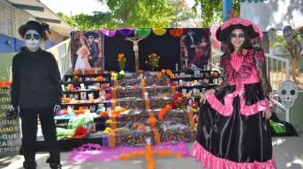 Celebran el Día de Muertos con arte, cultura y tradición en la primaria Ignacio Manuel Altamirano en Culiacán