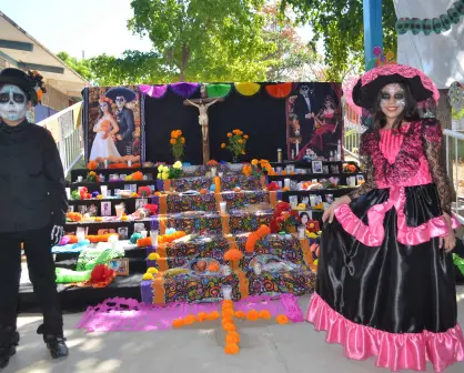 Celebran el Día de Muertos con arte, cultura y tradición en la primaria Ignacio Manuel Altamirano en Culiacán