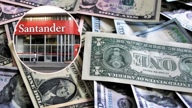 Así puedes adquirir tus dólares en el banco Santander. Edición: Tus Buenas Noticias