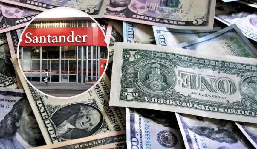 Así puedes adquirir tus dólares en el banco Santander. Edición: Tus Buenas Noticias