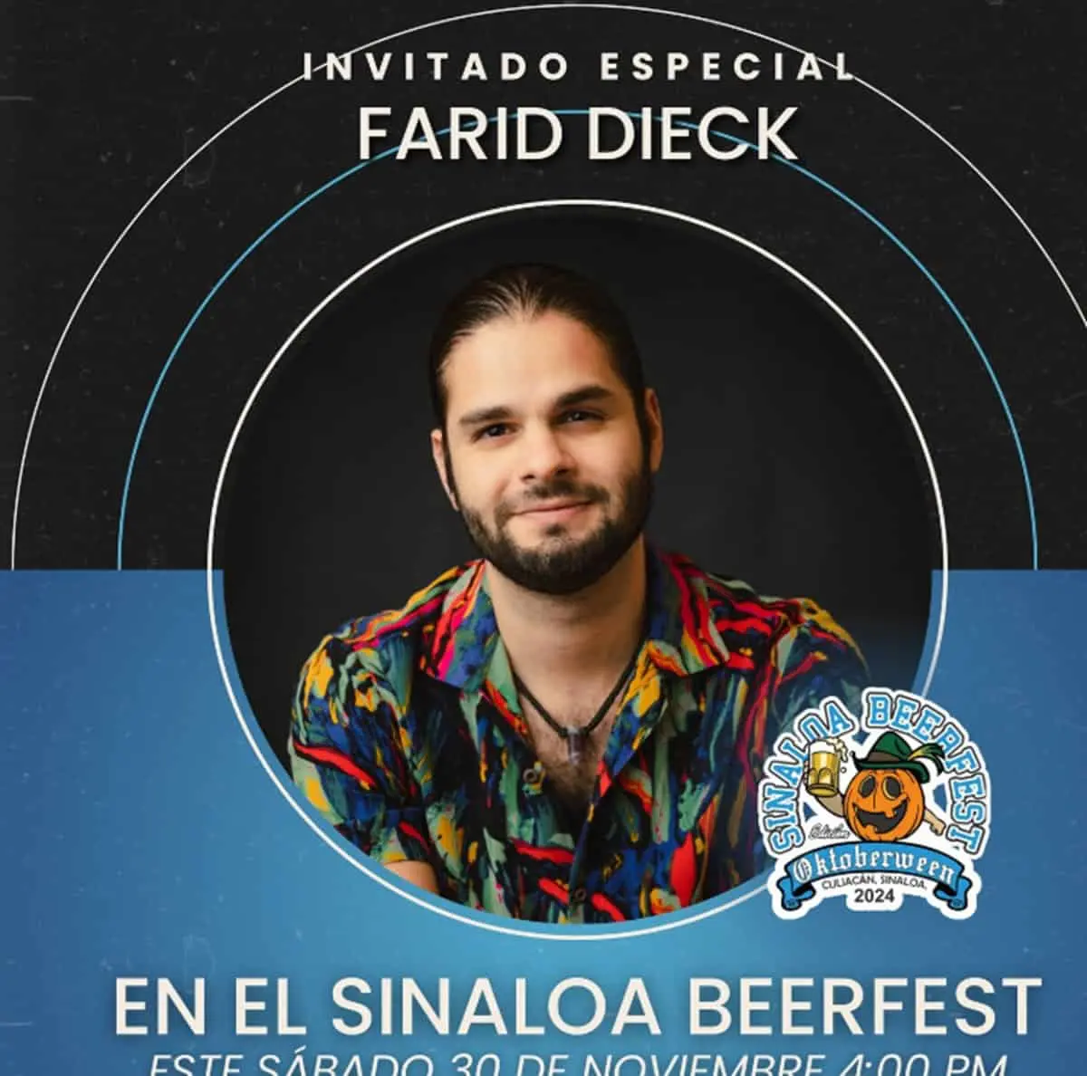 Farid Deck en Culiacán; estará en el Sinaloa Beerfest este sábado 30 de noviembre 