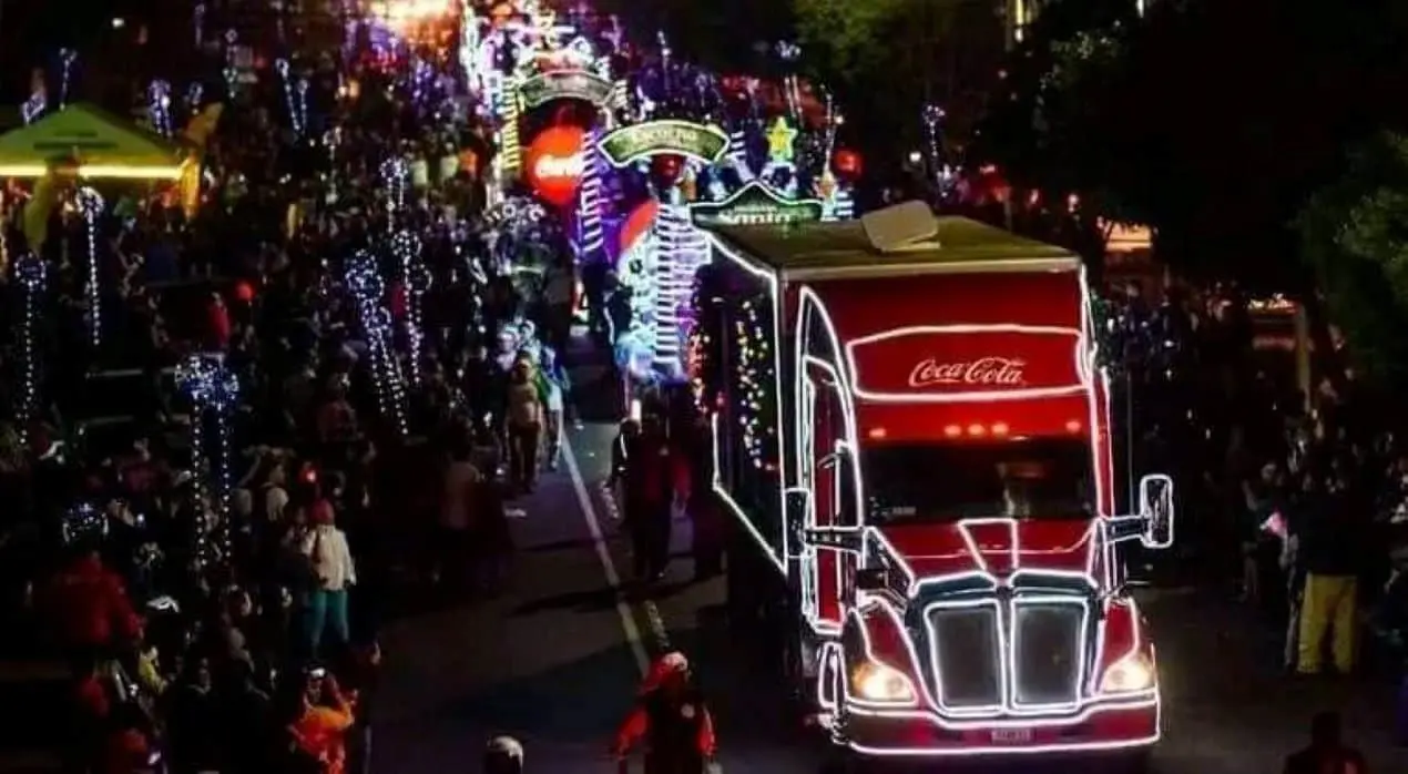 La Caravana Coca Cola 2024 estará en León el 8 de diciembre de 2024. Foto: Cortesía