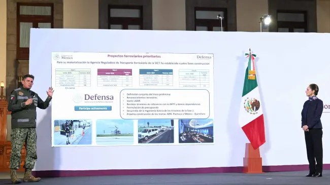 Anuncia Claudia Sheinbaum poderosa inversión para el tren AIFA-Pachuca y México-Querétaro.