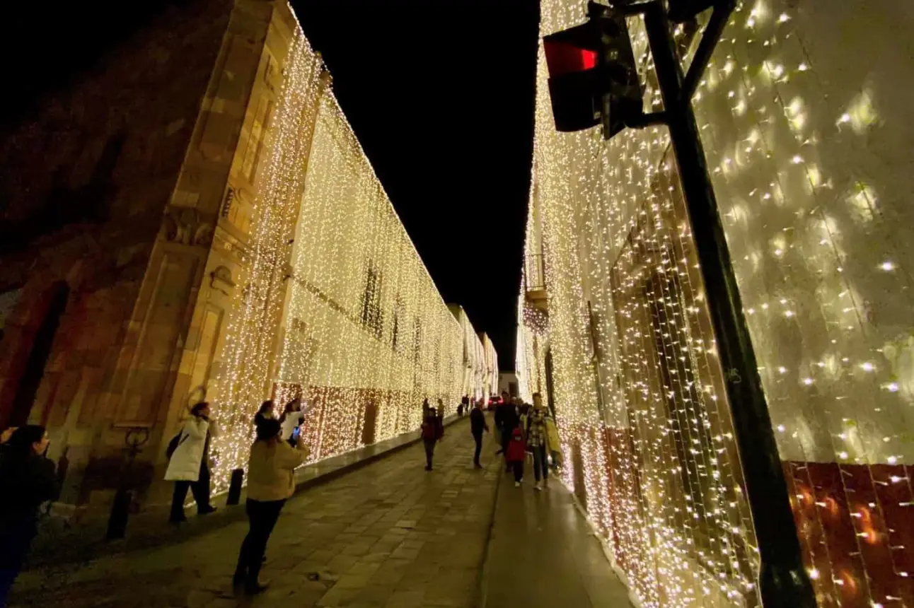 Autoridades dieron los detalles del Festival de Luces 2024, en Zacatecas. Foto: Cortesía