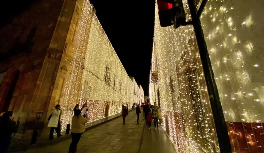 Autoridades dieron los detalles del Festival de Luces 2024, en Zacatecas. Foto: Cortesía