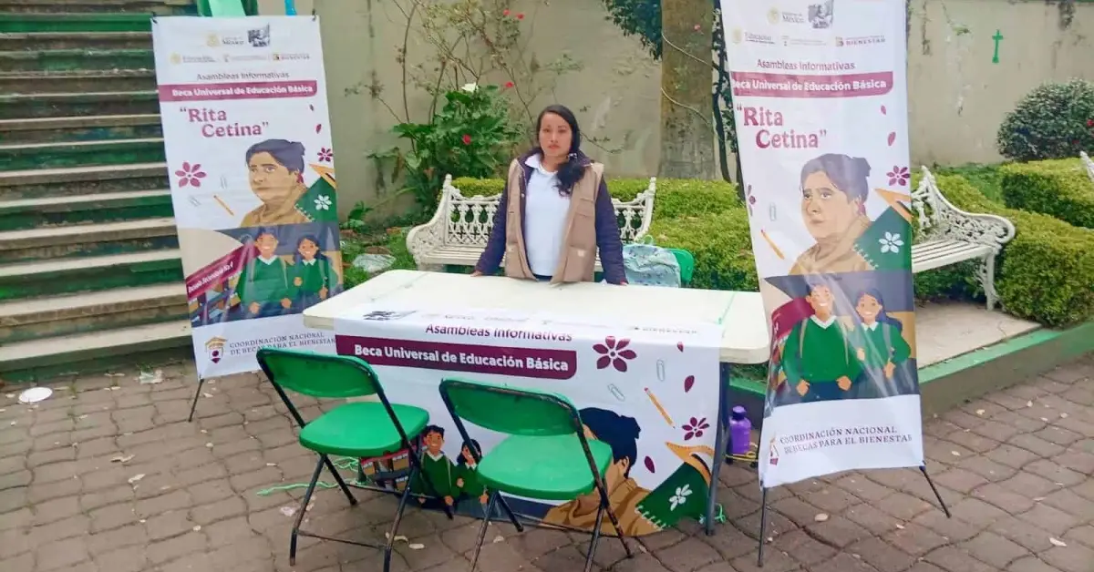 Módulos para registro presencial de Beca Rita Cetina en Edomex; ubicación