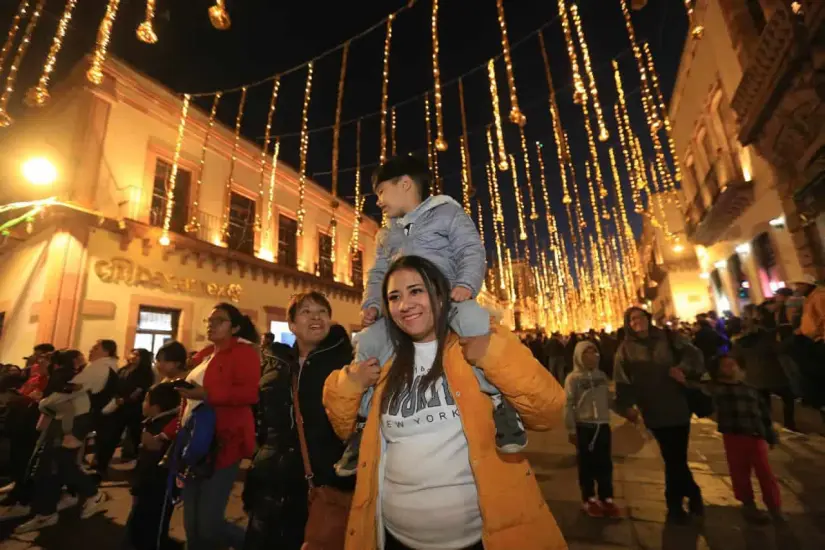 El Festival de Luces de Zacatecas 2024, busca un ambiente familiar. Foto: Cortesía