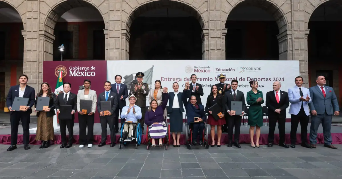 Ellos son los mejores deportistas de México y fueron galardonados con el Premio Nacional de Deporte 2024