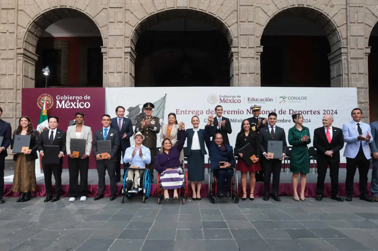 Galardonados con el  Premio Nacional de Deporte 2024.