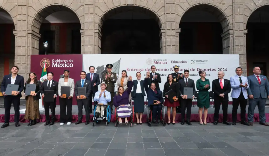 Galardonados con el  Premio Nacional de Deporte 2024.