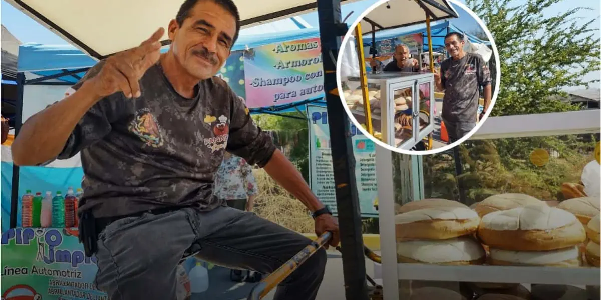 De vender nieves a pan. Clemente Corrales, un ejemplo de perseverancia y gratitud en Culiacán, que demuestra que con actitud positiva se superan los desafíos. Foto: Juan Madrigal